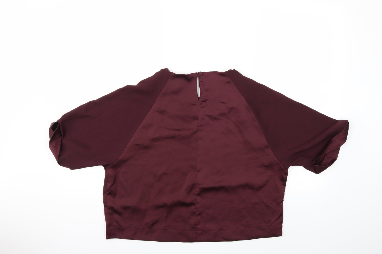 Womens UK Size 12 Topshop Purple Basic Blouse