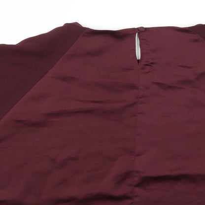Womens UK Size 12 Topshop Purple Basic Blouse