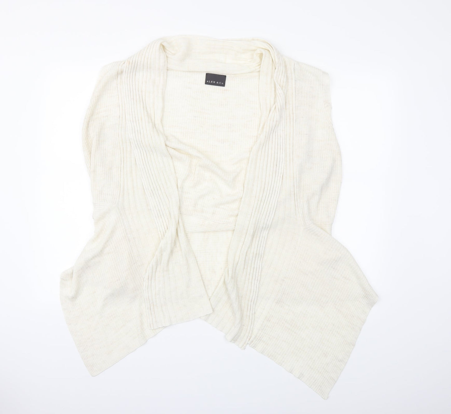 Alex & co Womens Beige  Knit Cardigan Jumper Size 16