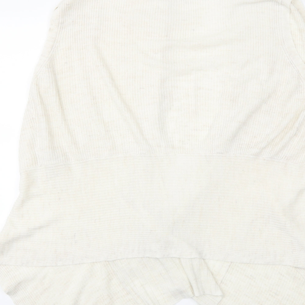 Alex & co Womens Beige  Knit Cardigan Jumper Size 16