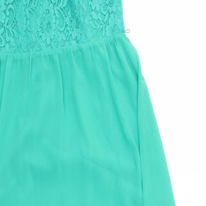 Oasis Womens Green   Fit & Flare  Size 10