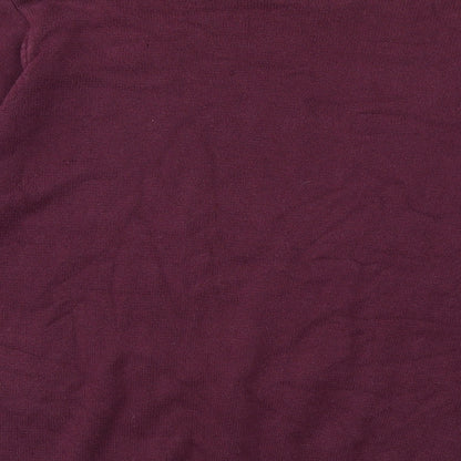 Maine Mens Purple  Knit Pullover Jumper Size L