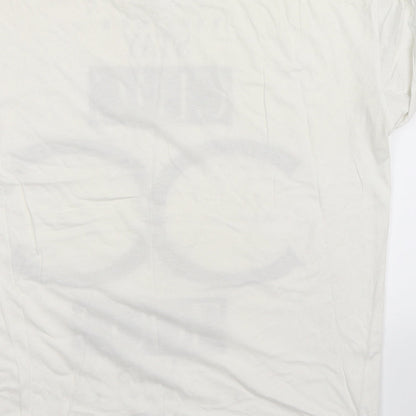 FOREVER 21 Womens White   Basic T-Shirt Size S  - Oversized