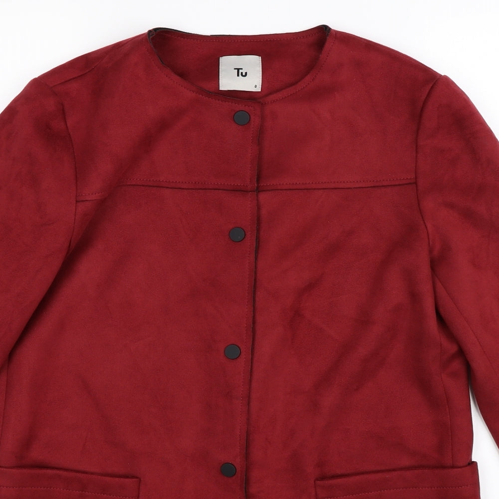 TU Womens Brown   Jacket Coat Size 8