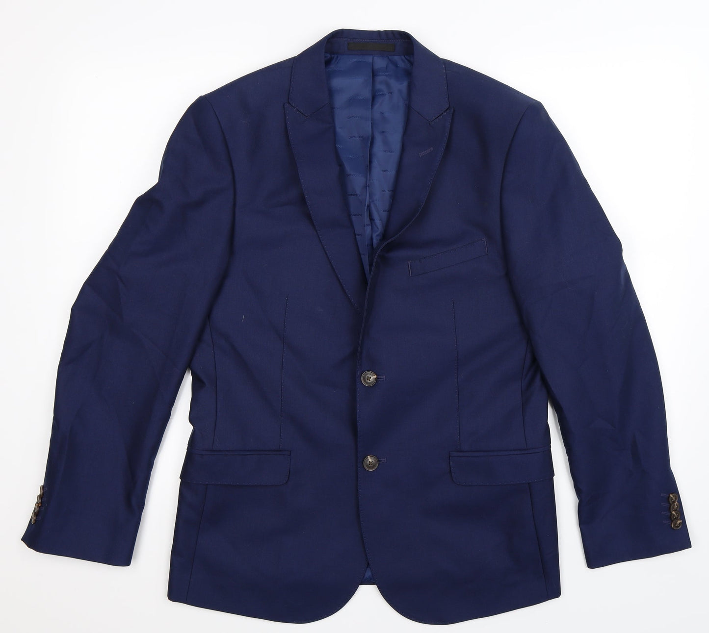 Mens UK Size 40 One Six Five Regular Blue Suit Jacket
