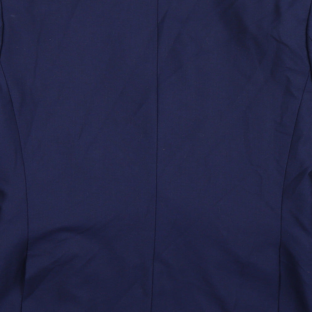 Mens UK Size 40 One Six Five Regular Blue Suit Jacket