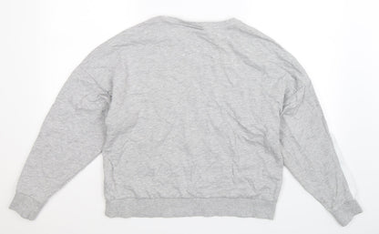 H&M Womens Grey   Pullover Sweatshirt Size M