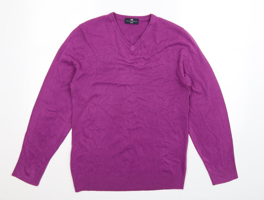 Blue Harbour Mens Purple  Knit Pullover Jumper Size S