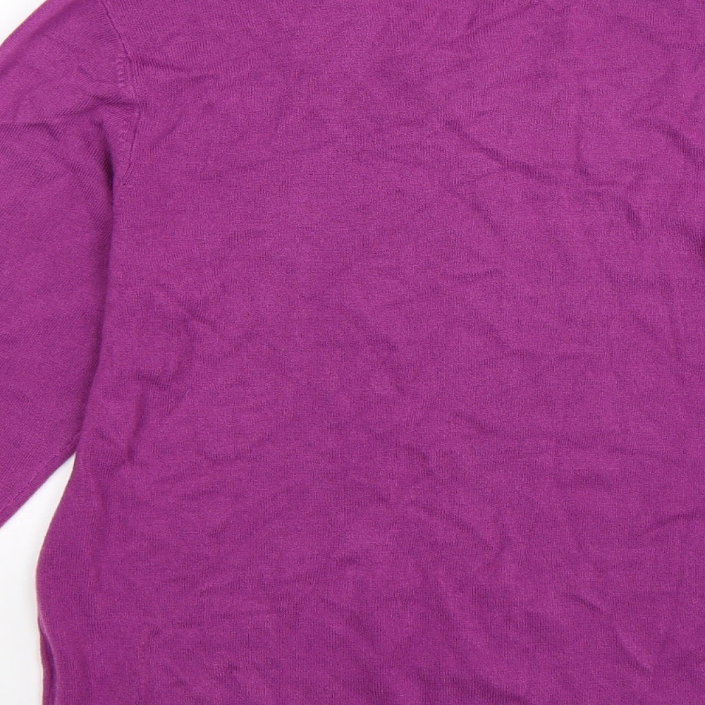 Blue Harbour Mens Purple  Knit Pullover Jumper Size S