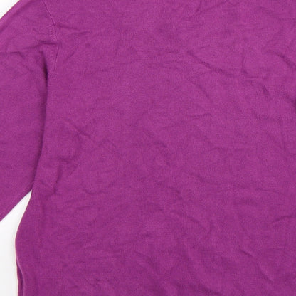 Blue Harbour Mens Purple  Knit Pullover Jumper Size S