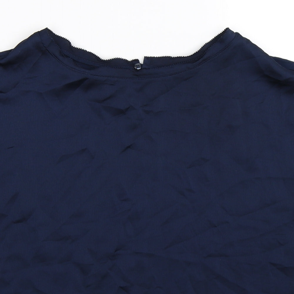 Womens UK Size 8 Marks and Spencer Blue Basic Tank