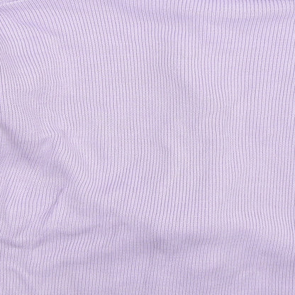 Preworn Womens Purple  Knit Cardigan Jumper Size L
