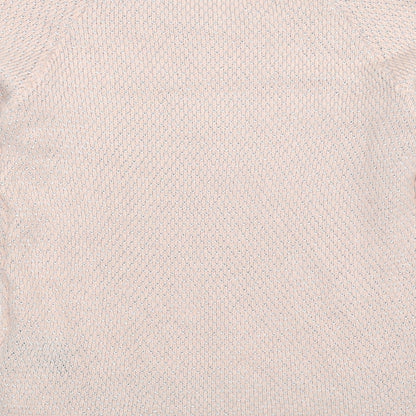 H&M Womens Beige  Knit Pullover Jumper Size XS