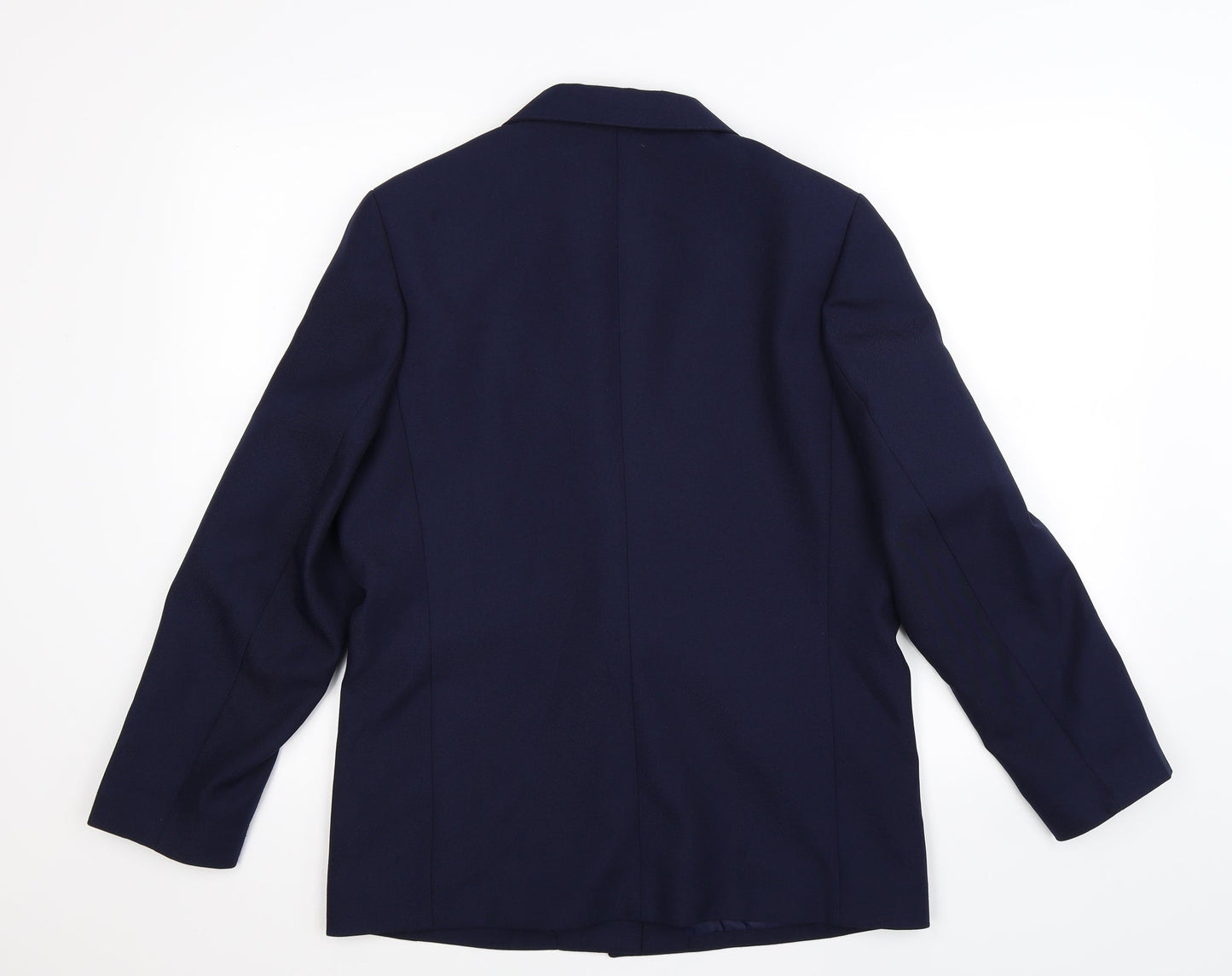 Womens UK Size 12 Preworn Regular Blue Suit Jacket