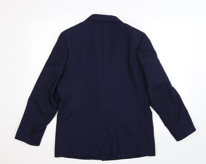 Womens UK Size 12 Preworn Regular Blue Suit Jacket
