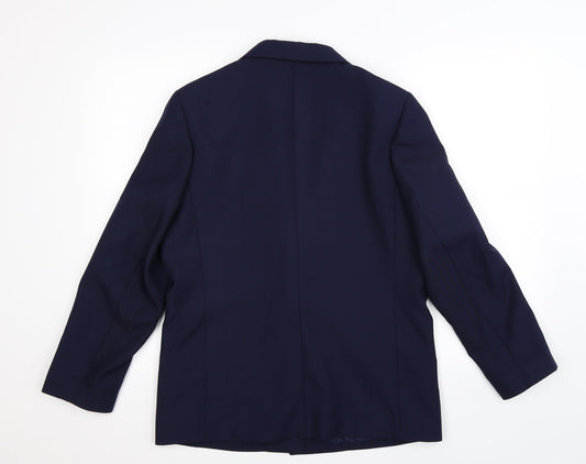 Womens UK Size 12 Preworn Regular Blue Suit Jacket