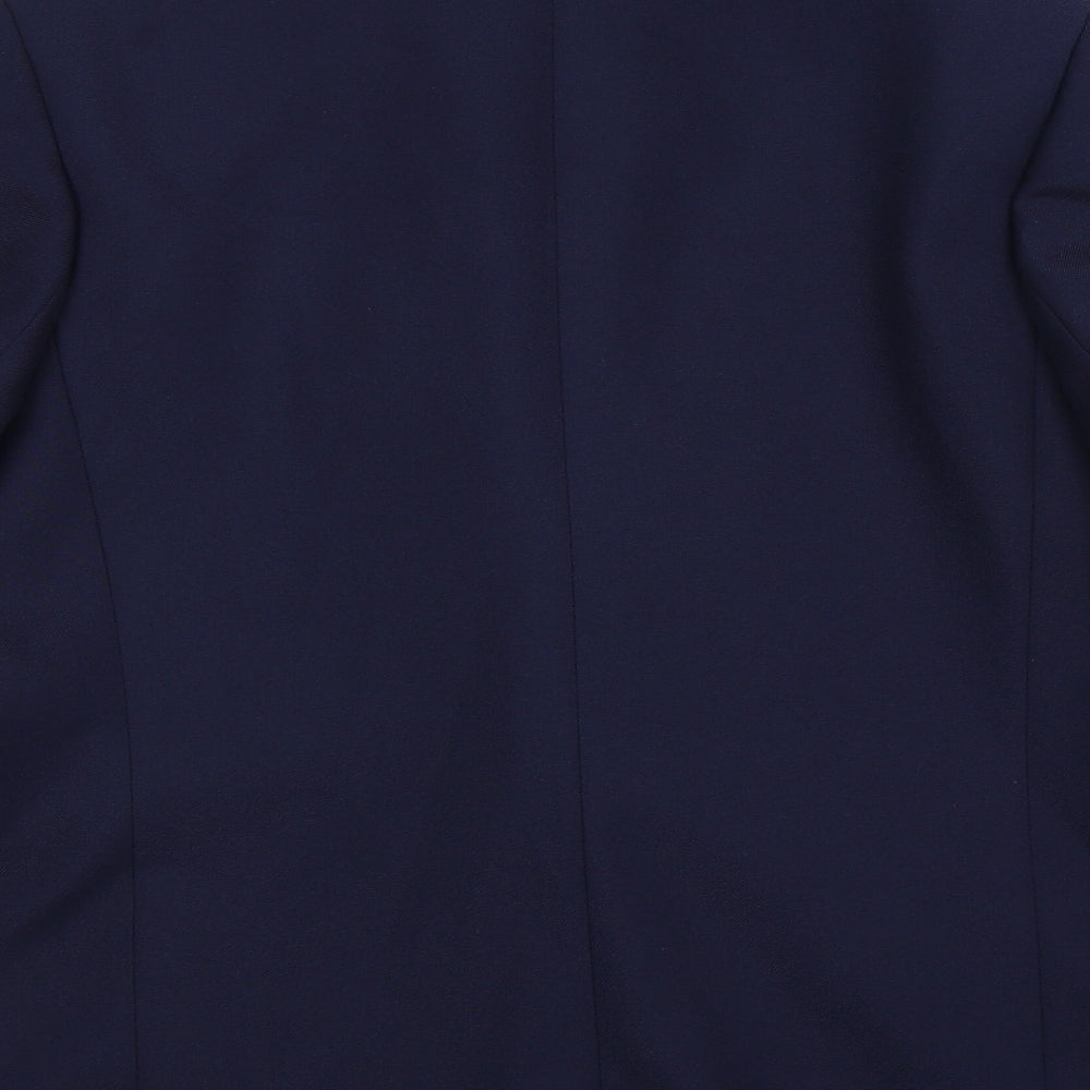 Womens UK Size 12 Preworn Regular Blue Suit Jacket