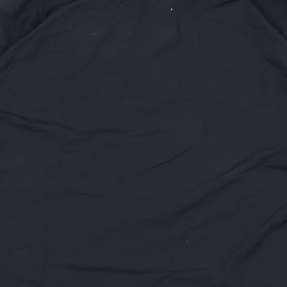Mens UK Size M Marks and Spencer Black  Button-Up Long Sleeve Casual Shirt