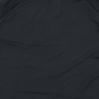 Mens UK Size M Marks and Spencer Black  Button-Up Long Sleeve Casual Shirt