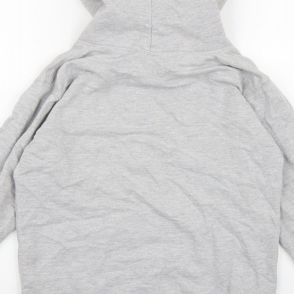 Just Hoods Boys Grey  Jersey Pullover Hoodie Size 12-13 Years  - Durham