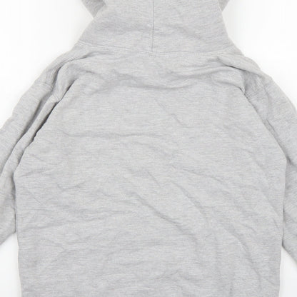 Just Hoods Boys Grey  Jersey Pullover Hoodie Size 12-13 Years  - Durham