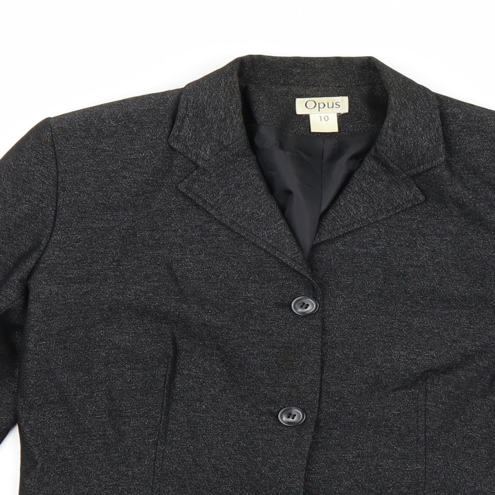 Womens UK Size 10 OPUS Black Jacket