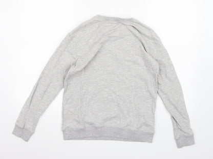 H&M Boys Grey  Jersey Pullover Sweatshirt Size 11 Years