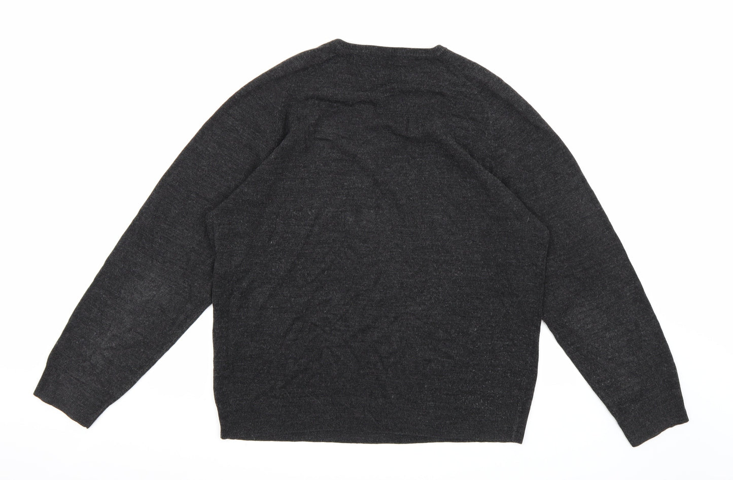 Blue Harbour Mens Grey  Knit Pullover Jumper Size L