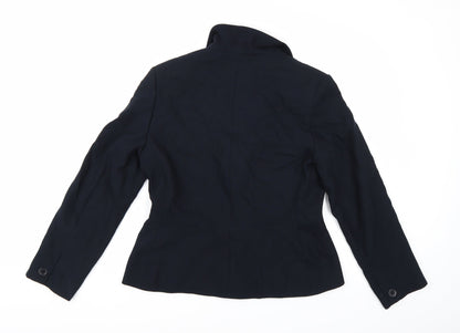 Womens UK Size 12 Equation Regular Blue Blazer