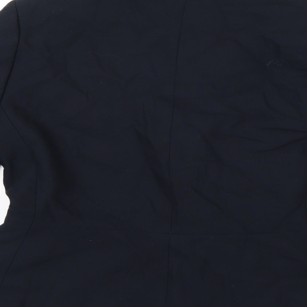 Womens UK Size 12 Equation Regular Blue Blazer