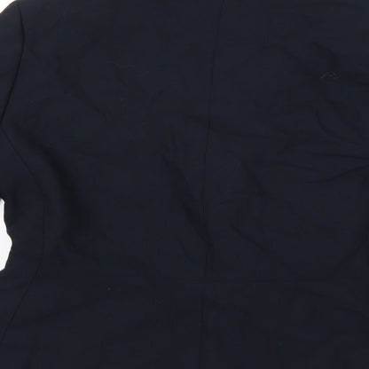 Womens UK Size 12 Equation Regular Blue Blazer
