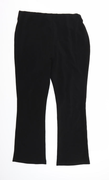Womens UK Size 18 Preworn Regular Fit  Black Trousers