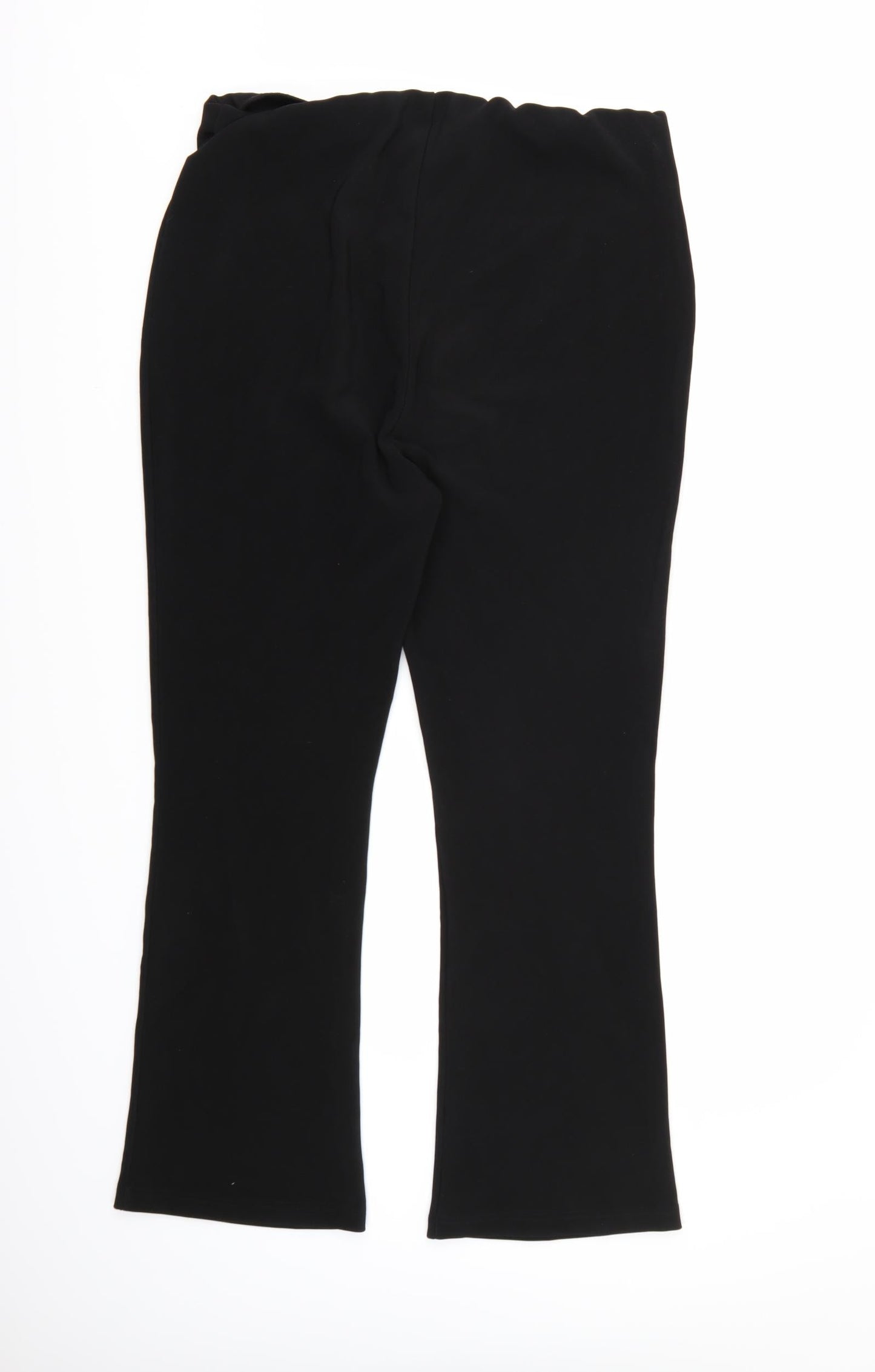 Womens UK Size 18 Preworn Regular Fit  Black Trousers