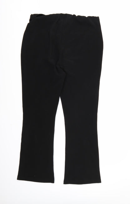 Womens UK Size 18 Preworn Regular Fit  Black Trousers