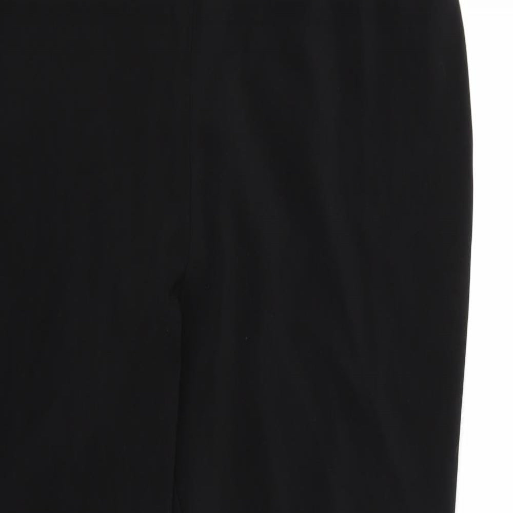 Womens UK Size 18 Preworn Regular Fit  Black Trousers