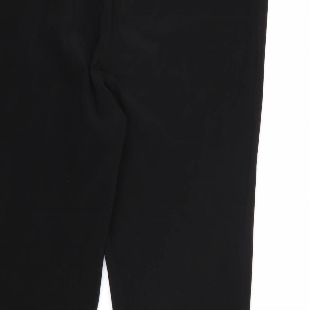 Womens UK Size 18 Preworn Regular Fit  Black Trousers