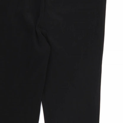 Womens UK Size 18 Preworn Regular Fit  Black Trousers