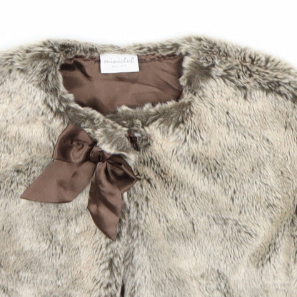 Mini Club Girls Brown   Cardigan Jumper Size 2-3 Years