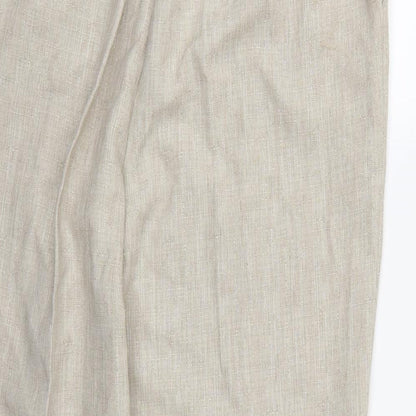 Womens UK Size 12 Papaya Regular Fit  Ivory Trousers