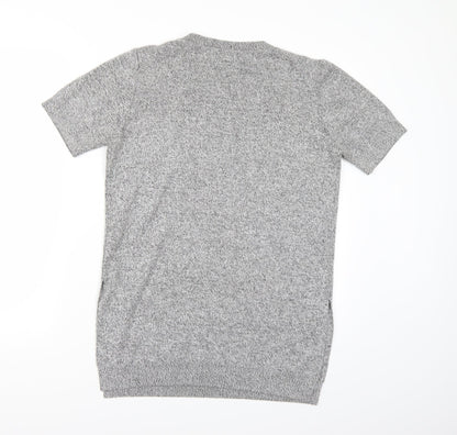Topshop Womens Grey  Knit Pullover Jumper Size 10