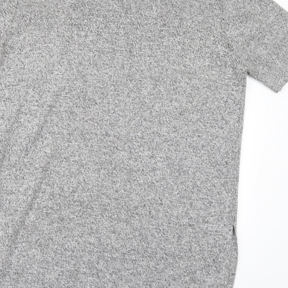 Topshop Womens Grey  Knit Pullover Jumper Size 10