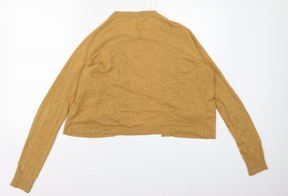 Limited Collection Womens Yellow  Knit Cardigan Jumper Size S
