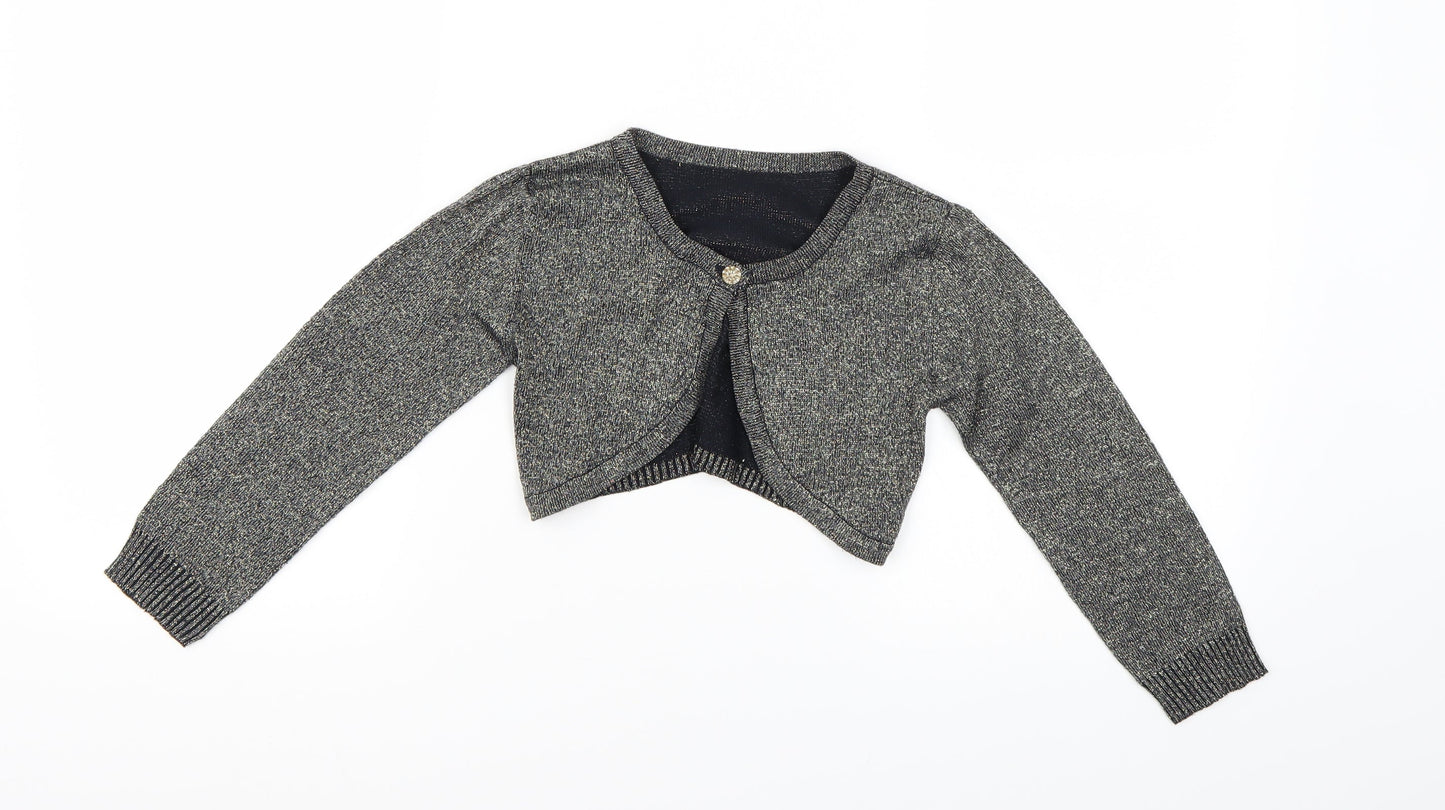 Nutmeg Girls Blue  Knit Shrug Jumper Size 5-6 Years