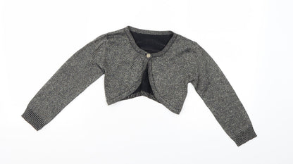 Nutmeg Girls Blue  Knit Shrug Jumper Size 5-6 Years