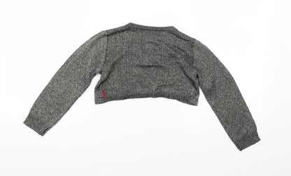 Nutmeg Girls Blue  Knit Shrug Jumper Size 5-6 Years