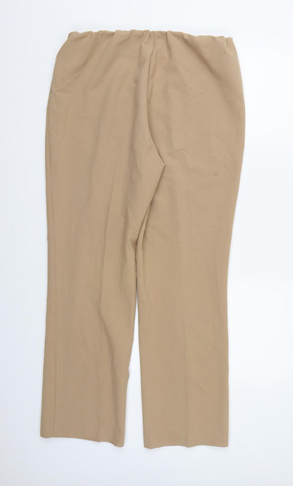 Classic Womens Brown   Trousers  Size 14 L28 in