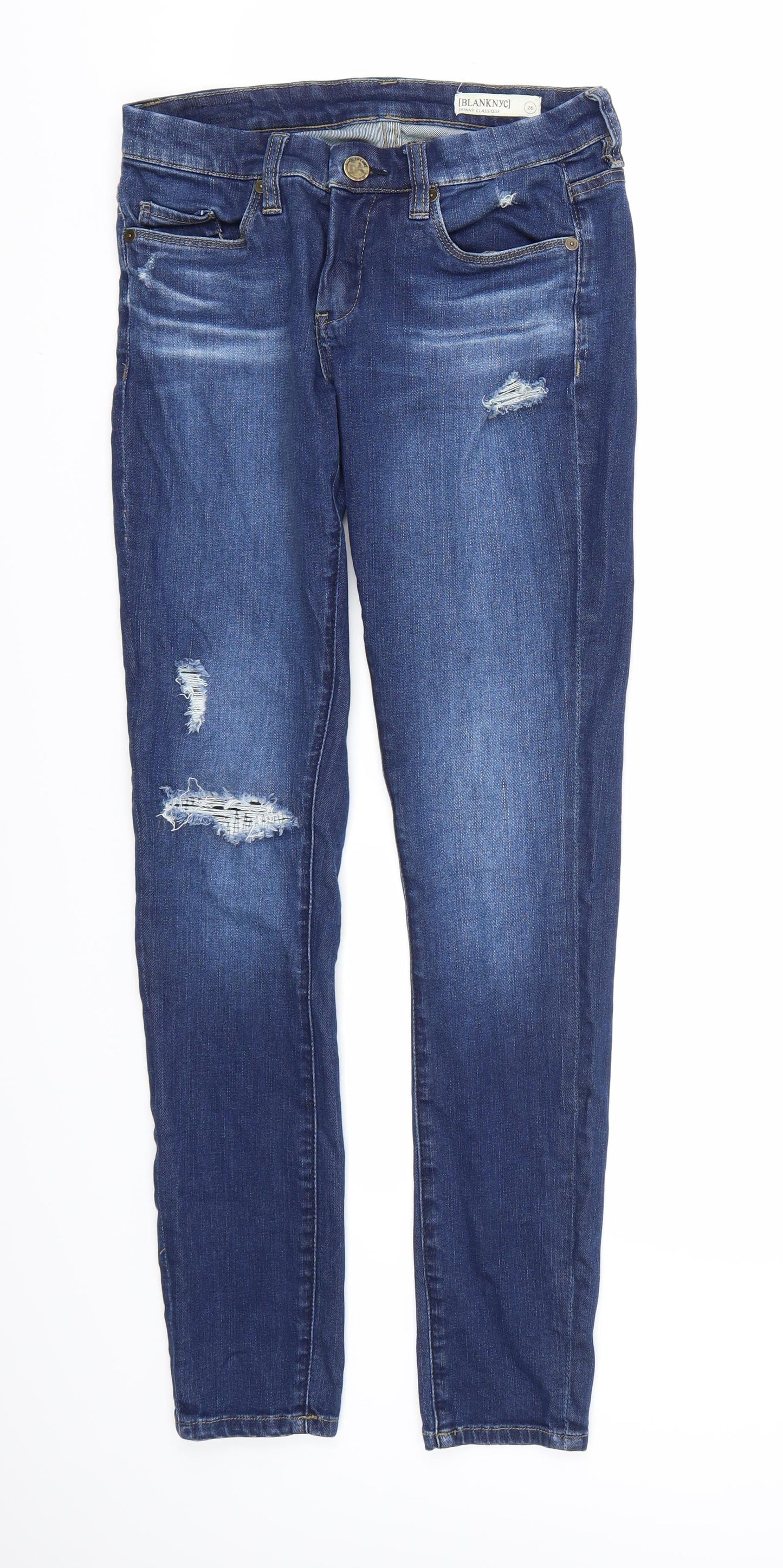 BLANKNYC Mens Blue  Denim Skinny Jeans  L28 in