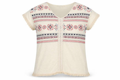Springfield Womens Beige Floral Knit Pullover Jumper Size M