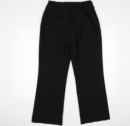 Classics Womens Black   Trousers  Size 14 L28 in - office work