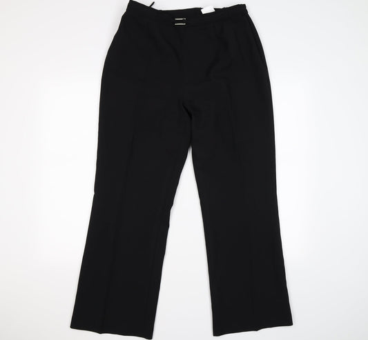Classics Womens Black   Trousers  Size 14 L28 in - office work